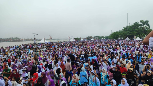 Masyarakat saat menghadiri acara pengukuhan Tim Relawan Ungu For Matahati di BKB, Foto : Ist