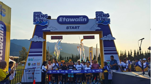 2 ribu pelari bersiap untuk Etawalin Dieng Run 2024. Foto: Tugu Jogja