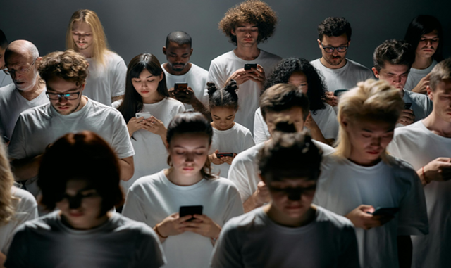 Ilustrasi maraknya penggunaan gadget di semua kalangan. Sumber:https://www.pexels.com/id-id/foto/orang-orang-masyarakat-rakyat-manusia-8088495/