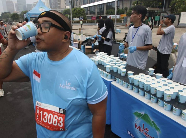 Le Minerale menjadi air mineral resmi Jakarta Running Festival 2024. Foto: Dok. Istimewa