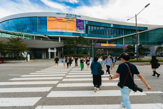 Gedung Bexco sebagai venue Asian Contents & Film Market | Foto: Arman Febryan