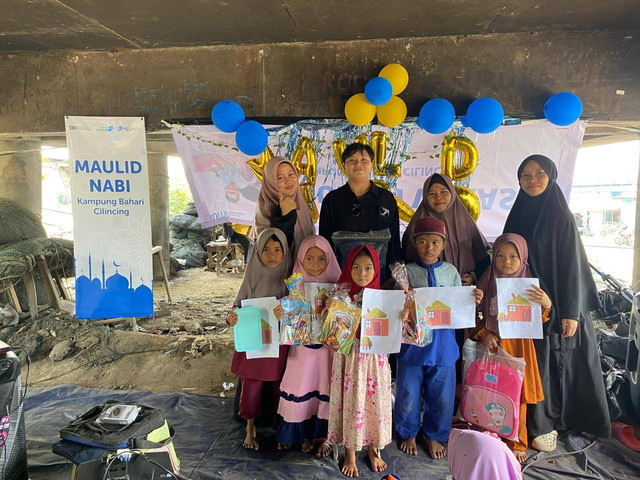 PT Pelindo dan Rumah Zakat Peringati Maulid Nabi Bersama Anak-Anak di Rumah Qur'an.