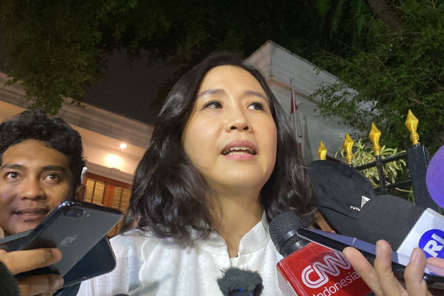 Veronica Tan di kediaman Presiden terpilih Prabowo Subianto di Jalan Kertanegara, Jakarta Selatan, Senin (14/10/2024). Foto: Abid Raihan/kumparan