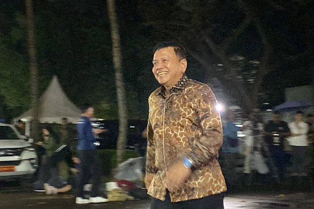 Muhammad Herindra tiba di kediaman Presiden terpilih Prabowo Subianto di Jalan Kertanegara, Jakarta Selatan, Senin (14/10/2024). Foto: Abid Raihan/kumparan