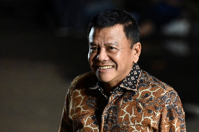 Wakil Menteri Pertahanan Muhammad Herindra tiba di kediaman Presiden Terpilih Prabowo Subianto, Kertanegara, Jakarta Selatan, Senin (14/10/2024). Foto: Aprillio Akbar/ANTARA FOTO