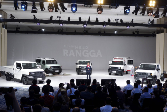 PT Toyota-Astra Motor (TAM) resmi meluncurkan produk terbaru, Toyota Hilux Rangga di Jakarta, Selasa (15/10/2024). Foto: Sena Pratama/kumparan