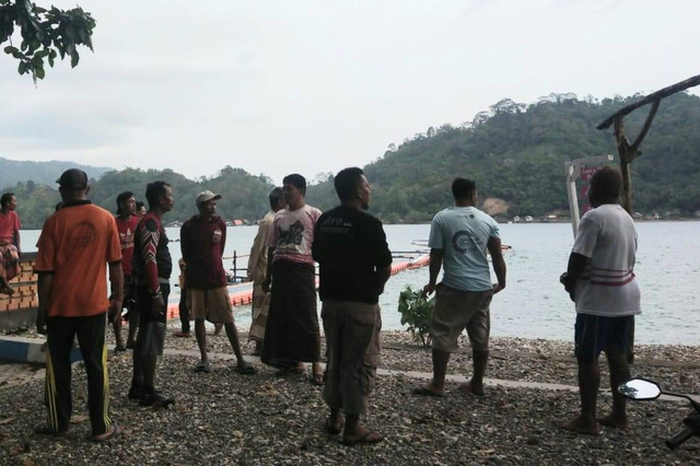 Lokasi korban yang ditemukan tenggelam di Pantai Kiluan, Klumbayan, Tanggamus, Lampung. | Foto: Dok Humas Polres Tanggamus