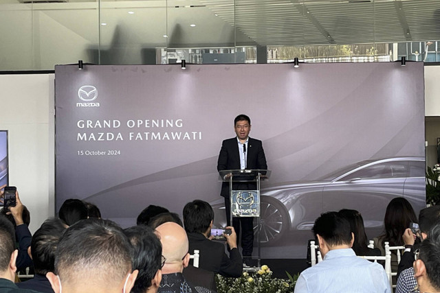 Peresmian diler Mazda Fatmawati di Jakarta Selatan, Selasa (15/10/2024). Foto: Fitra Andrianto/kumparan