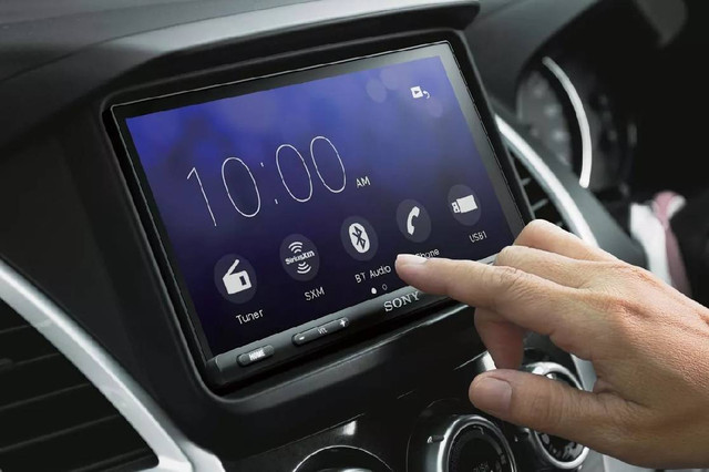 Ilustrasi head unit Android. Foto: Sony 