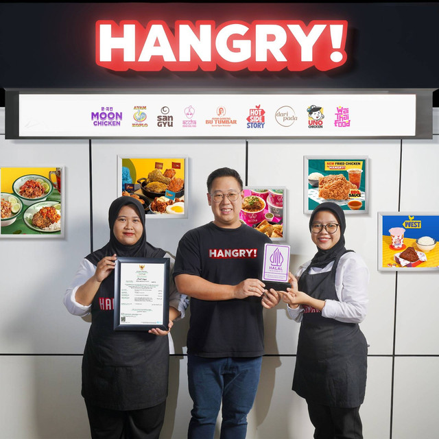 Hangry Indonesia telah mendapatkan sertifikasi halal dari Badan Penyelenggara Jaminan Produk Halal (BPJPH). Foto: dok. Hangry Indonesia