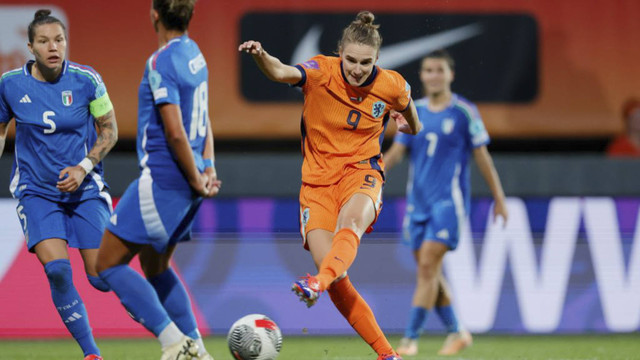 Timnas Wanita Belanda vs Timnas Wanita Italia dalam Kualifikasi EURO 2025. Foto: Dok. Media KNVB