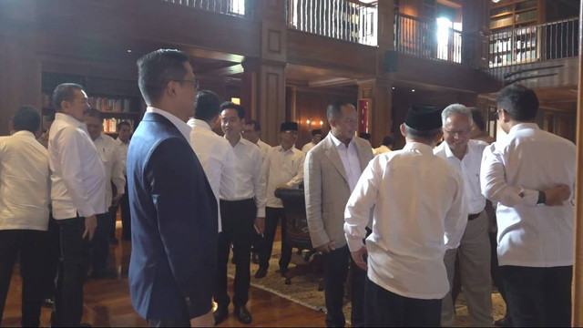 Suasana pengarahan calon menteri Prabowo di Hambalang, Rabu (16/10/2024).  Foto: Dok. Istimewa