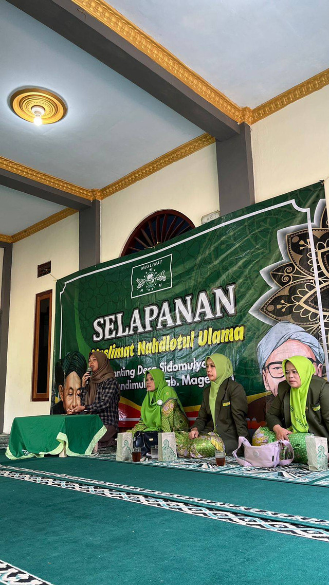 Sosialisasi Haji pada Acara Selapanan, Candimulyo. Foto :  Fadila Nur Aziza