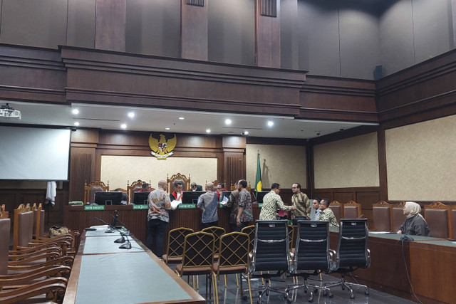 Suasana sidang gugatan kerabat Rafael Alun terhadap KPK di PN Jakpus. Foto: Dok. Istimewa