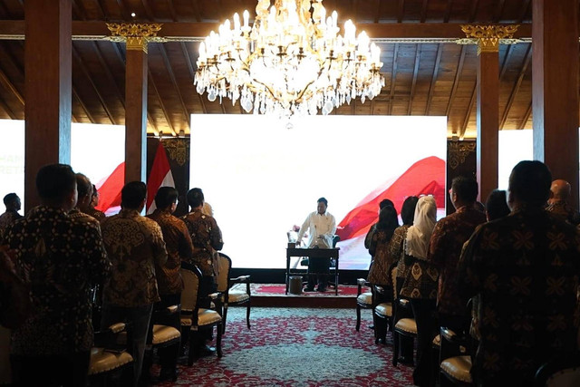 Suasana pembekalan calon menteri dan wakil menteri di Padepokan Garuda Yaksa, Hambalang hari kedua, Kamis (17/10/2024). Foto: Dok Istimewa