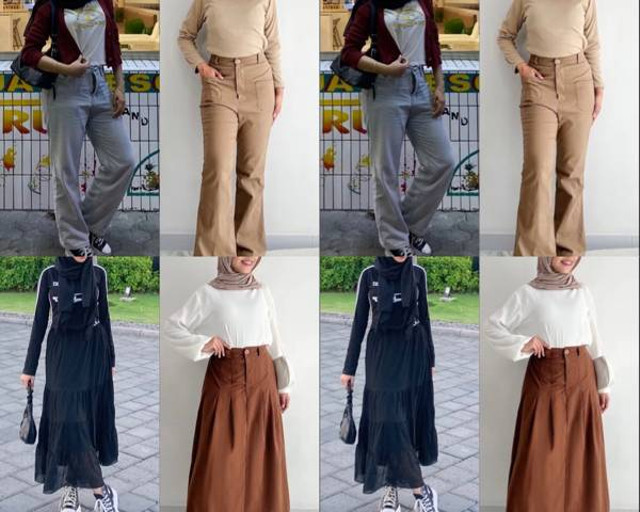 fashion tren zaman now yang bervariasi dalam pilihanya. foto: di ambil sendiri oleh penulis 