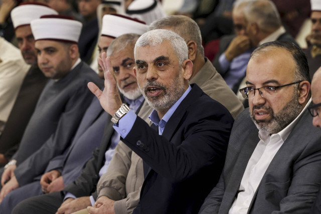 Pemimpin baru Hamas Yahya Sinwar. Foto: Mahmud Hams/AFP