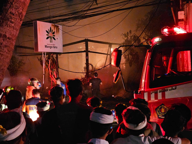 Restoran Milik WN Jepang Terbakar di Bali/Dok. Polresta Denpasar