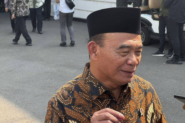 Menko PMK, Muhadjir Effendy di Istana Negara Jakarta, Jumat (18/10/2024).  Foto: Luthfi Humam/kumparan