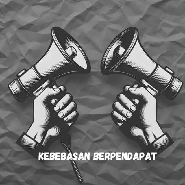 Gambar 1. Ilustrasi kebebasan berpendapat (sumber : Freepik) 