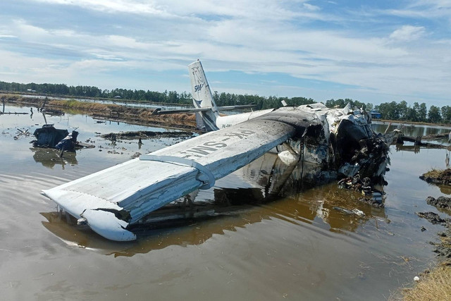 Kecelakaan Pesawat SAM Air di Pohuwato, Gorontalo. Foto: Kemenhub RI