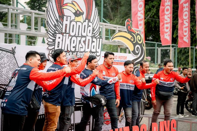 Kemeriahan Honda Bikers Day. Foto: AHM