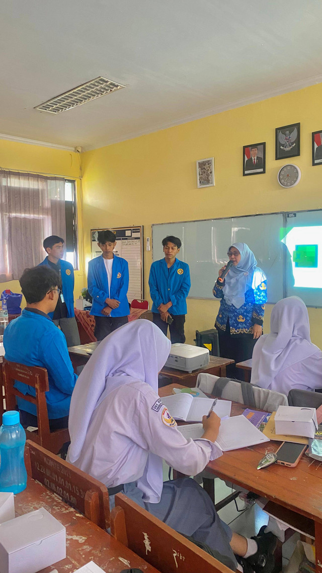 Sambutan dari pihak sekolah SMAN 12 Tangerang Selatan (Dokumentasi Pribadi)