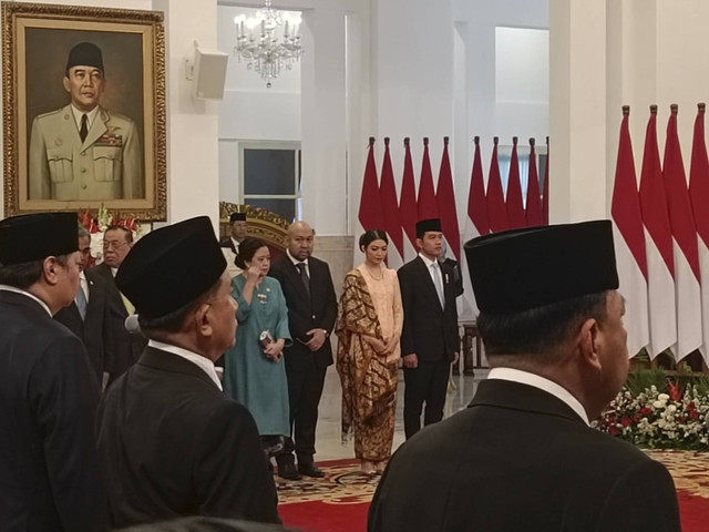 Didit Prabowo saat hadir di pelantikan Menteri Kabinet Merah Putih di Istana Negara, Jakarta, Senin (21/10/2024). Foto: Zamachsyari/kumparan