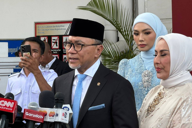 Menko Pangan, Zulkifli Hasan di Istana Negara, Jakarta, Senin (21/10/2024). Foto: Luthfi Humam/kumparan