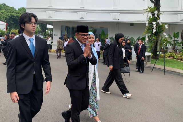 Bima Arya tiba di Istana Negara Jakarta, Jakarta, Senin (21/10/2024). Foto: Luthfi Humam/kumparan