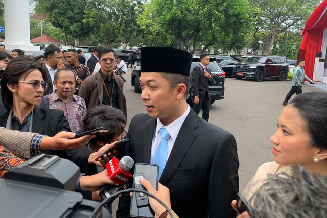 Taufik Hidayat tiba di Istana Negara Jakarta, Jakarta, Senin (21/10/2024). Foto: Luthfi Humam/kumparan