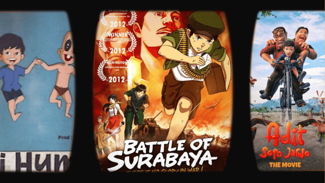 Si Huma, Battle of Surabaya, Adit Sopo Jarwo the movie. Sumber gambar: Pribadi.