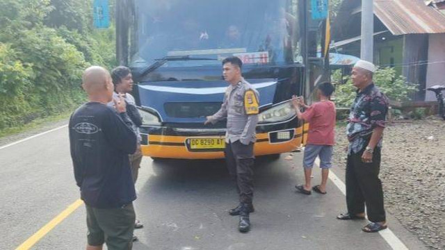 Oknum kondektur tikam sopir bus di Mamuju. Foto: Dok. Humas Polresta Mamuju