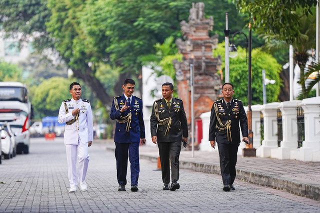 4 Ajudan Presiden Prabowo Subianto: Dari TNI-Polri. Foto: Dok. Istimewa