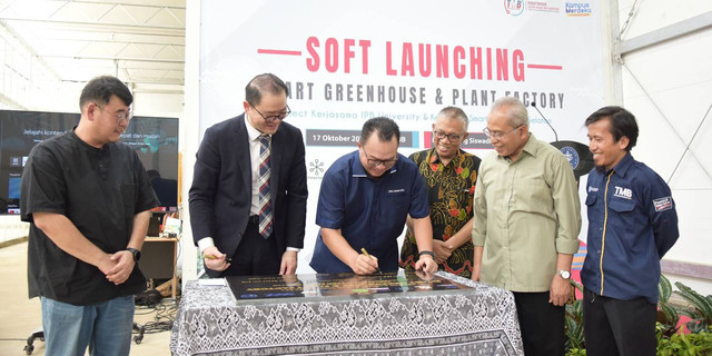 Korea Selatan-Indonesia Wujudkan Smart Greenhouse dan Plant Factory di IPB