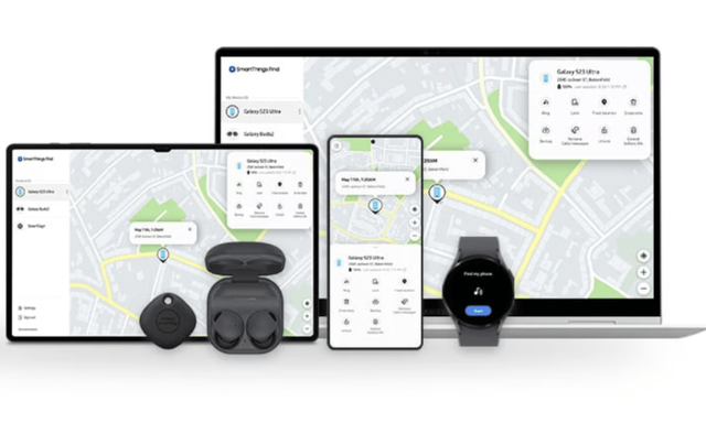 Ilustrasi cara menggunakan Find My Phone Samsung. Foto: Samsung