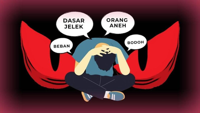 keadaan depresi korban bullying, canva.