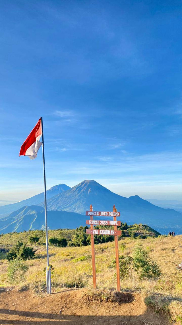 Salah Satu Puncak di Gunung Prau (Sumber Gambar: Dokumen Pribadi)