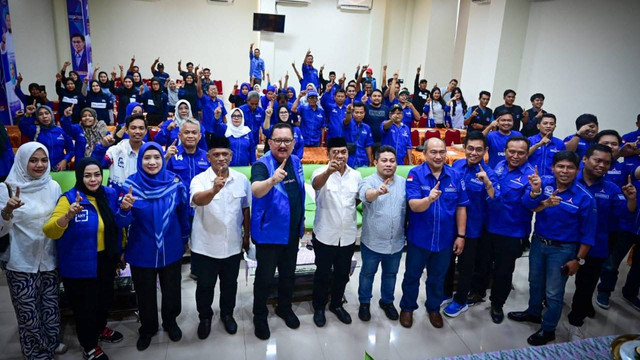 Rapat koordinasi dan konsolidasi monitoring Pilkada Wajo 2024 jajaran pengurus Partai Demokrat. Foto: Dok. Istimewa