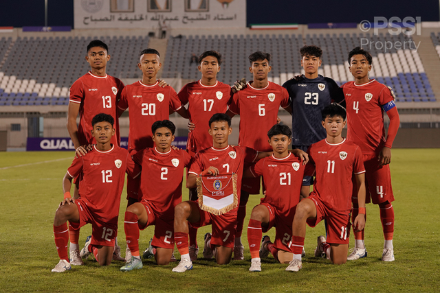 Timnas U-17 melawan Kepulauan Mariana Utara di laga kedua Kualifikasi Piala Asia U-17, Sabtu (26/10) malam WIB. Foto: PSSI