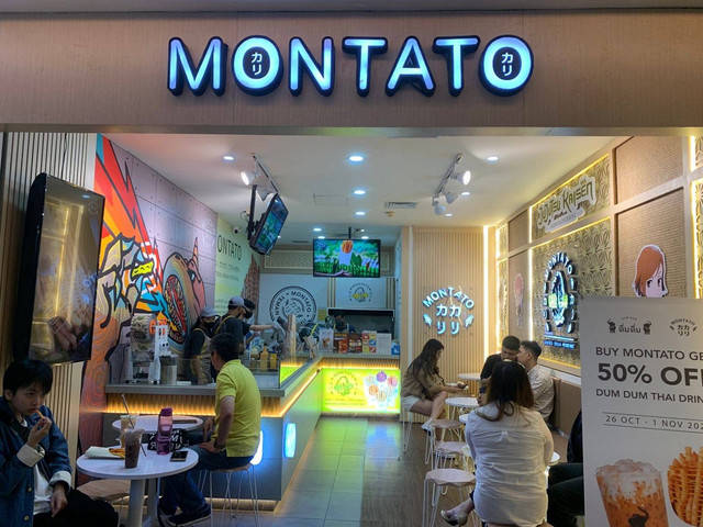 Montato Store Ayani Megamall Pontianak menghadirkan menu baru, 'Dum Dum Thai Drinks' beserta promo spesial. Foto: Alycia Tracy Nabila/Hi!Pontianak