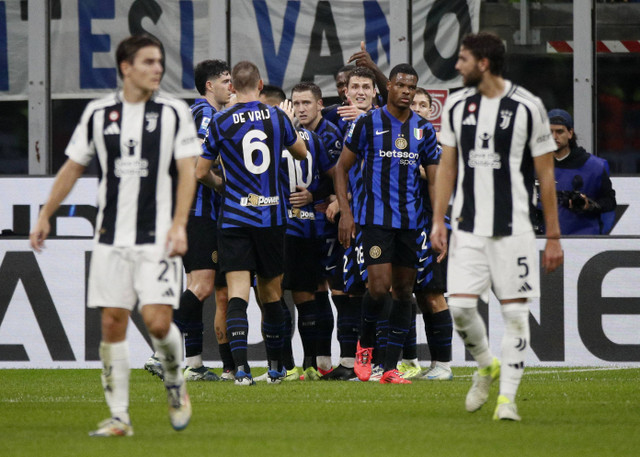 Inter Milan vs Juventus di Liga Italia. Dok: Reuters/Alessandro Garofalo