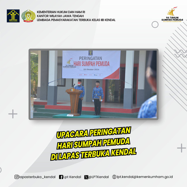 Upacara Peringatan Hari Sumpah Pemuda ke - 96