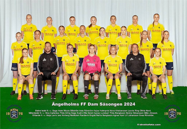 Foto tim Angelholms FF musim 2024. Foto: angelholmsff.se