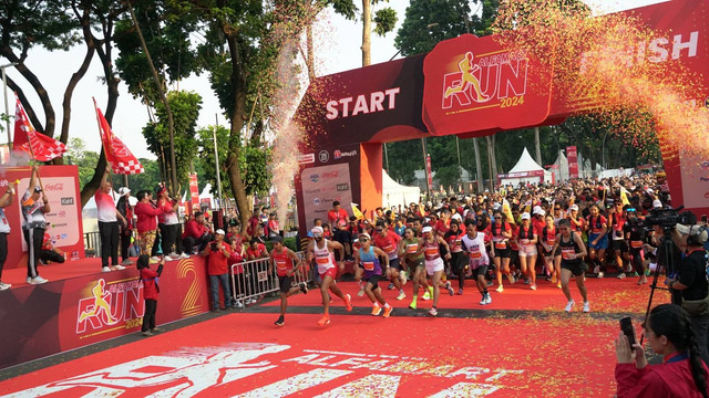 Alfamart Run 2024 berlangsung di Gelora Bung Karno (GBK), Senayan, Jakarta, Minggu (27/10). Foto: dok. Alfamart