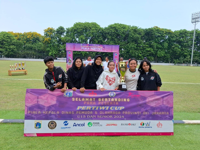 Roket FC Juara Piala Pertiwi regional DKI Jakarta. Foto: ASBWI Jakarta