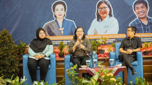 “Sosialisasi Urgensi Satgas PPKS di Lingkup Perguruan Tinggi bagi Pejabat Struktural UAJY” di Auditorium Kampus 2 UAJY, Gedung Thomas Aquinas, Yogyakarta. (Foto: Istimewa)