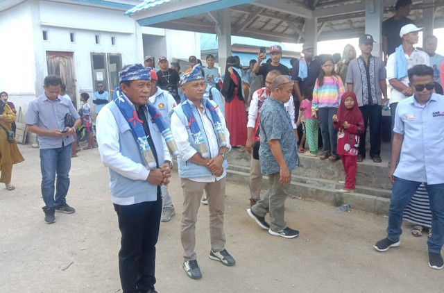 Hugua saat hadir kampanye di Kecamatan Kapontori, Buton.