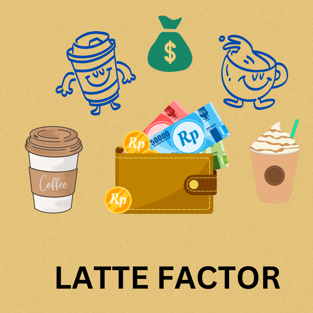 Ilustrasi gambar latte factor/Dok Pribadi