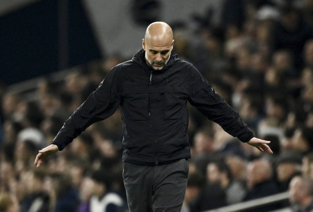 Pelatih Manchester City, Pep Guardiola. Foto: Dylan Martinez/REUTERS